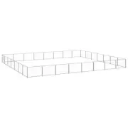 Dog Kennel 56m² Steel Large Outdoor Pet Cage Fence Run Play Pen House Enclosure