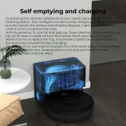 MyGenie Laser Smart IQ720+ Total Clean System Robotic Vacuum + Tower LiDAR Black Black