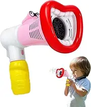 Bubble Making Toy,Battery Powered Large Mouth Bubble Maker - 10 Holes Blower for Parties Favors, Handheld Toy for Beach, Garden, Pool