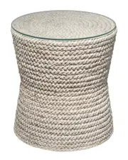 Jamie Young Grain Braided Side Accent Table