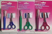 Sewing Mending Kit 3.5 inch Scissors Seam Ripper Thread Buttons Choice of Color