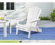 ALFORDSON Outdoor Chair Wooden Adirondack Patio Furniture Beach Garden White