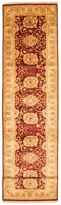 Vintage Hand-knotted Runner Rug 2'5" x 12'0" Traditional Wool Carpet