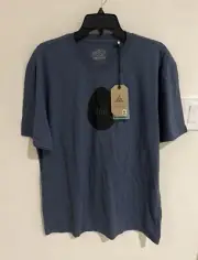 Prana Shirt Mens Sz XL Blue Y’olde SS T shirt Short Sleeve NEW Egg Nog