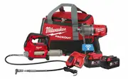 Milwaukee M18FPP2F2-502P - 18V Brushless 2 Piece Wrench/Grease Gun Combo Kit 2F2 (2 x 5.0Ah)
