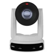 PTZOptics Move 4K 30x Auto-Tracking PTZ Camera with Built-In Tally Light White