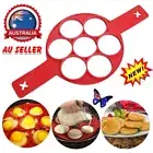 Pancake Silicone Baking Mould 7 Ring Egg Maker Flip Non-Stick Pan Non-Stick Pan