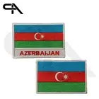 AZERBAIJAN Flag iron on Embroidered Sew on Patch For Clothes 9x6cm