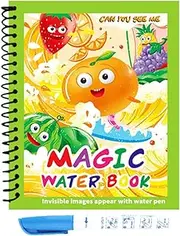 Reusable Water Colouring Books- Reusable Water Coloring Book | Magiic Water Color Book, Reusable Drawing Book Doodle, Coloring Books For Toddler, Toy Cartoon Coloring Book,Reusable Water Painting Book