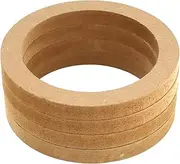 4pcs Car Speaker Spacer Rings, Universal Wooden Speaker Mounting Spacer Rings Adapter
