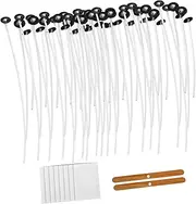 [IWOWHERO] Easy DIY Candle Making Supplies Kit Wicks Holders Stickers Great for Home Parties