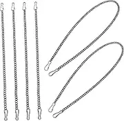 TEHAUX 6 Pack Iron Tag Chain for Jewelry Making Decorative Hanging Chains for Baskets Posters Banners Plant Hangers Home Decor Necklace Pendants