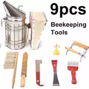9 Pcs Beekeeping Tools Set Bee Hive Kit Cultivating Box Beehive Water Feeder