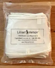 Lillian Vernon Frosted Vinyl Coat and Suit Shoulder Covers 22" x 8" (Set of 12)