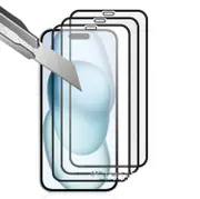 3x iPhone15 Pro Max /iPhone15 Pro empered Glass Screen Protector Tank
