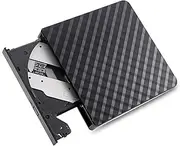 Labymos USB3.0 External Optical Drive DVD Burner CD Player Support One-Key Wide Application Black