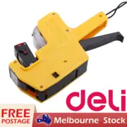 Deli 8 Digits Price Label Gun 1-line Tag Labeller Pricing Machine with 10 Labels