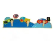 BN WOODEN TRANSPORT COAT HOOKS - GREAT GIFT IDEA