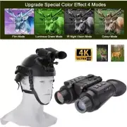 Night Vision Binoculars 850nm IR Digital Head Mount Hunting Camping Equipment