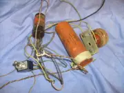 Home made Crossover from Jensen Olson Speaker Woofer Cabinet Sprague Tubular