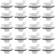 ECSiNG 20Pcs Side Skirt & Sill Moulding Clips with Foam Sealing Washers 91514SAA003 Compatible with Honda MK8 Civic Jazz Toyota Car Replacement Parts Plastic
