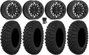 Valor V08 Beadlock 15" Wheels Dt 32" Crawler XP Tires Yamaha Wolverine RMAX