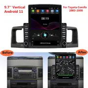 For Toyota Corolla 2003-2008 Android Car Stereo Radio GPS Navigation WiFi 9.7''