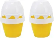 Leona Co 2pc Citronella Gel Deodoriser, 150ml Each, 4.5cm x 6cm x 11cm Yellow Gel Outdoor Natural Odor Eliminator for Home, Car, Shoes & Gym Bags