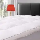 ELEMUSE Twin Size Extra Thick Fusion Goose Down Feather Filled Mattress Topper