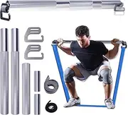 J Bryant Fitness Resistance Band Exercise Bar Large Hook Heavy Duty Bar