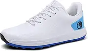 [JiuQing] Waterproof Golf Shoes Mens Spikeless Leather Outdoor Anti Slip Walking Sneaker