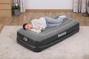Bestway 1.91m x 97cm x 46cm Tritech Air Mattress Twin Built-in AC pump
