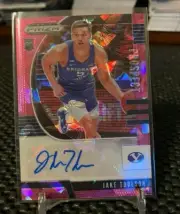 2020-21 Panini Prizm Draft Picks Jake Toolson Pink RC Rookie SP Jazz