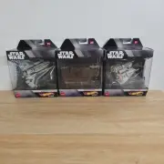 Star Wars Hot Wheels Starship Select Gauntlet Sandcrawer Snowspeeder Set NIB