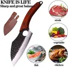 27.5cm Forged Butcher Boning Knife High Clad Steel Kitchen Meat Cleaver Knife