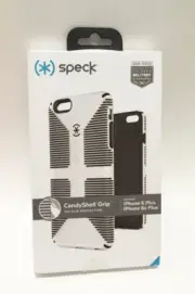 Speck CandyShell Grip Case Apple IPhone 6s Plus 6 Plus Black White Stripe New