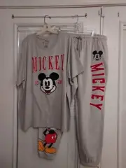 NWT DISNEY PLUS SIZE 3X WOMEN'S❤️ HAPPY ❤️‍FACE 2) PIECE ❤️JOGGERS❤️‍ SET