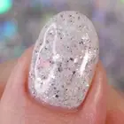 First Dash Nail Polish White with Iridescent Flakies Made in USA 21 Free