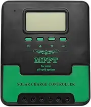 Roarrter MPPT 20A Solar Controller Solar Panel Controller 12V 24V Auto Adapting Lead Acid Lithium Battery Charging Controller for Solar Panel