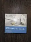 Mainstays MiracleWare Microwave CUP RICE Cooker Set Cooking Quick Healthy