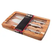 Furi Pro 3 Piece Acacia 3pc Knife Set - Cooks Santoku Utility