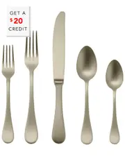 Mepra Brescia Ice Champagne 5Pc Place Setting with $20 Credit