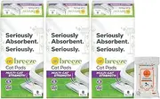 Tidy Cats Breeze Multi-Cat Strength Cat Pads Refill Pack (3) 8-Count with Aurora Pet Wipes