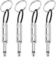 LANAFAY 4pcs Marshall Key Holder, Guitar Plug Keychain, Anti-Lost Guitar Amp Plug Key Chain,Key Holder Wall Mounted Wall Mount Key Storage, Music Enthusiasts Music Lover Gifts for JCM800 Key Rack Hook