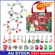 2024 Advent Calendar Charm Bracelet Jewelry Making Kit DIY Craft Set Xmas Gifts