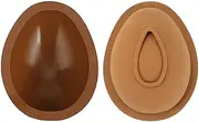 domoi 2 Pack Easter Egg Chocolate Egg Mold Silicone, Egg Shaped Easter Chocolate Non-Stick Egg Mold