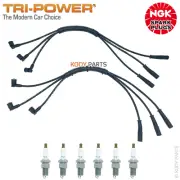 TRI-POWER IGNITION LEADS & NGK PLUGS - for Ford Fairmont AUII 4.0L 2001 model (for: Ford)