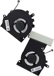 Deal4GO CPU Cooling Fan w/GPU Graphics Fan Set L22261-001 Replacement for H P Omen 15-CE 17-CE 17-an 15-CE011DX 15-CE198WM 17-AN000 17-CE0008CA