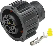 BIZOCA 2Pin 4-1813099-3 Circular Waterproof Connector Series Automotive Connector 2.5mm Female Cable Connectors Sensor Plug(1-1813099-3)