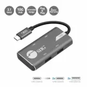 SIIG 4-Port USB 3.1 Gen 2 Hub Multi USB Port - 2X USB-C (JU-H40G11-S1)